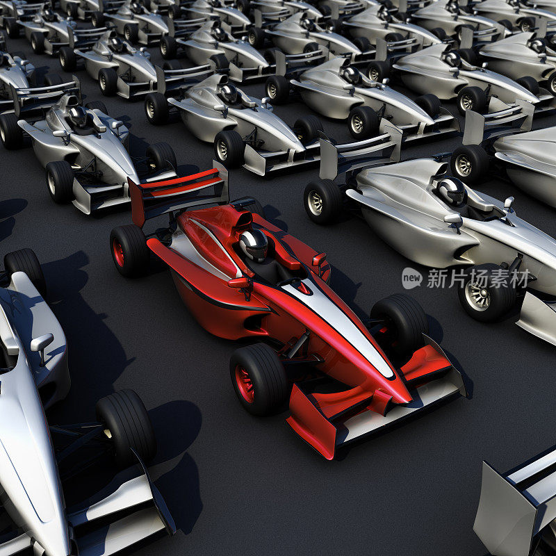 3D F1赛车组